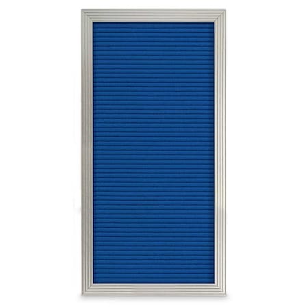 United Visual Products Sliding Door Indoor Enclosed Corkboard, 3 UV9019ACSH-WHITE-AMETHY